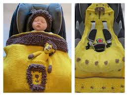 Animal Hooded Baby Car Seat Blanket