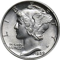 1929 Mercury Dime Value Cointrackers