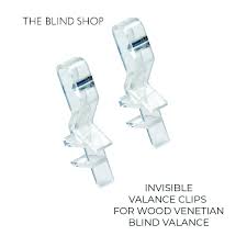 wood venetian blind valance clips per