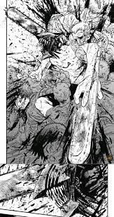 Chainsaw man manga panels