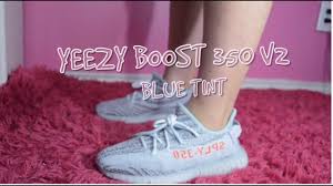 Hypebae Series Yeezy Boost 350 V2 Blue Tint Womens Sizing Review On Foot