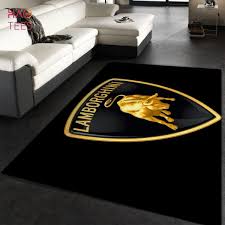 lamborghini logo supercars area rugs