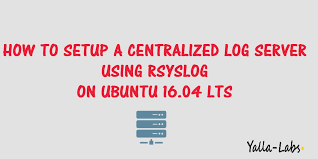centralized log server using rsyslog