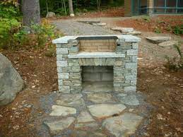 Nice Homemade Stone Grill Firepit