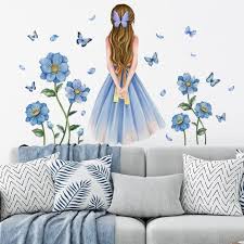 A Set Of Wall Stickers Flower Girl