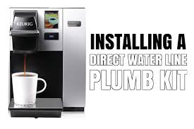 install a direct water line plumb kit