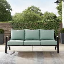 We marry our traditional and contemporary designs with attractive powder coated colours, to produce aluminium. Crosley Furniture Kaplan Outdoor Metal Sofa