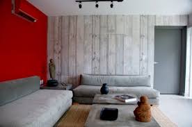 grey and red living room ideas