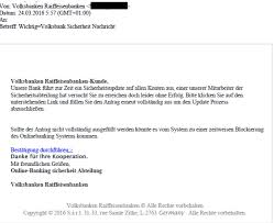 The requested url was rejected. Phishing Mail Volksbanken Raiffeisenbanken Vr Bank Munchen Land Eg