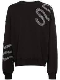 Amiri Snake Applique Cotton Sweatshirt In 2019 Sweatshirts