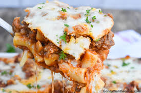 baked ziti with meat gonna want seconds