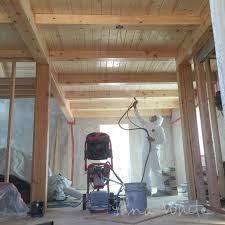 finishing interior wood ceilings on our