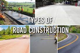 5 types of road construction for a