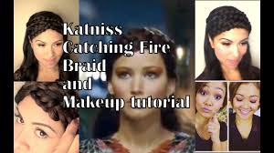 katniss braid cheat and makeup tutorial