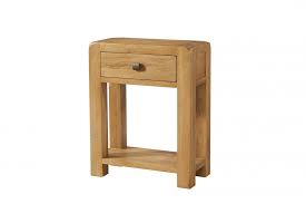 avon oak small hall console table with