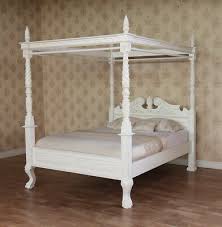 24 reasons you need a canopy bed. Antique White Queen Anne Four Poster Canopy Bed Antique Reproduction B021p Ebay