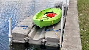 how to diy your own floating kayak dock