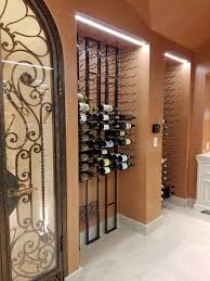 striking wine cellar in irvine with
