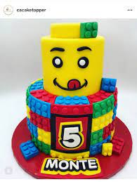 Lego Themed Birthday Cake Ideas gambar png