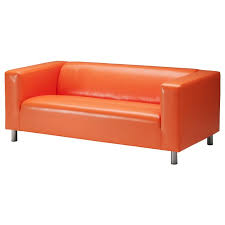 Ikea Leather Sofa Orange Leather Sofas