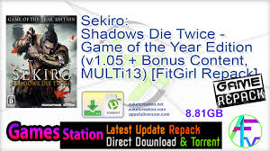 Jogos traduzidos e dublados em ptbr com crack. Sekiro Shadows Die Twice Game Of The Year Edition V1 05 Bonus Content Multi13 Fitgirl Repack Selective Download From 7 2 Gb
