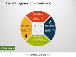 4 Part Circle Powerpoint Diagram Presentationgo Com