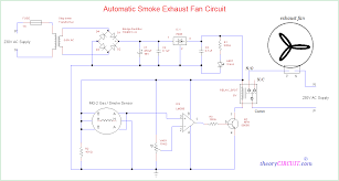 automatic smoke exhaust fan circuit