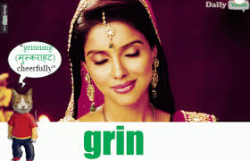 grin meaning in hindi with picture