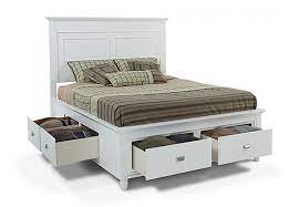 elements spencer white queen storage bed