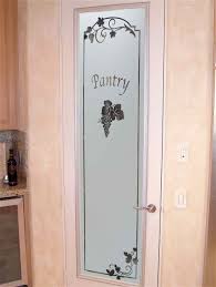 pantry door with frosted gl panel