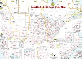 Lincmads 2019 Area Code Map With Time Zones