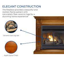Duluth Forge Dual Fuel Ventless Fireplace 32 000 Btu Remote Control Apple Spice Finish