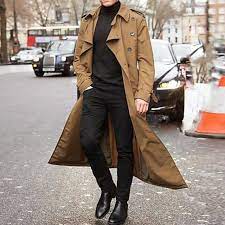 2021 Mens Fashion Trench Coats Autumn