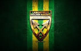 2 on south african first division. Download Wallpapers Golden Arrows Fc Golden Logo Premier Soccer League Green Metal Background Football Golden Arrows Psl South African Football Club Golden Arrows Logo Soccer South Africa For Desktop Free Pictures For