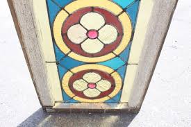 Antique Stained Glass Window Panel Arts