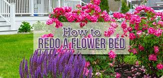 how to redo an existing flower bed