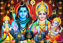 lord shiva with family hd wallpaper