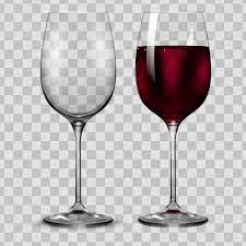 Full Transparency Red Wine Glass