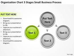 Organization Chart 3 Stages Small Business Process Ppt