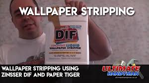 wallpaper stripping using zinsser dif