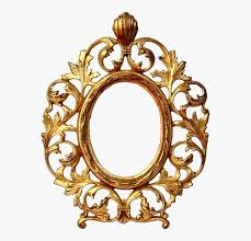 picture frame oval br round photo