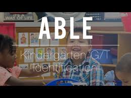 kindergarten gt identification you
