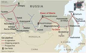 توافق جدید گازی چین و روسیه 