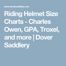 Equestrian Riding Helmet Size Chart Tripodmarket Com