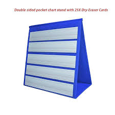 Godery Tabletop Desktop Pocket Chart 25x Dry Erase Cards