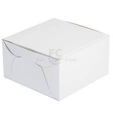 9x9x5 white cake box