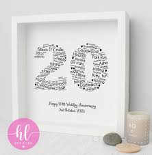 personalised 20th wedding anniversary