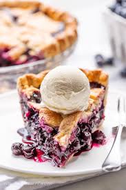 Several pie crust recipes—an all butter pie crust, or pate brisee, an all butter crust with almonds, combining butter and shortening crust, and how there are many different ways to make a pie crust. Blueberry Pie An American Classic Saving Room For Dessert