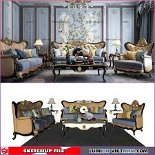 clic living room set sketchup model