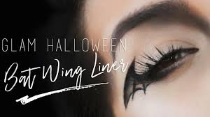 bat wing glam halloween makeup tutorial